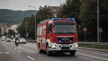 Pożar w Sopocie: Ewakuacja mieszkańców z płonącego domu na Leśnej